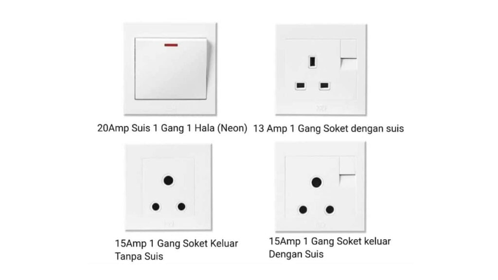 jenis-jenis suis elektrik rumah yang perlu anda tahu
