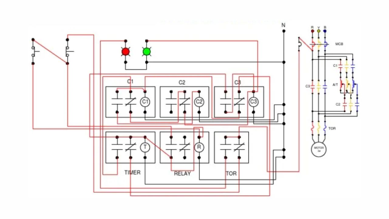 panduan litar kawalan motor autotransformer lengkap