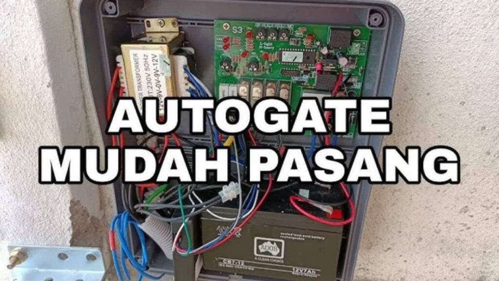 panduan pemasangan (cara pasang suis autogate)