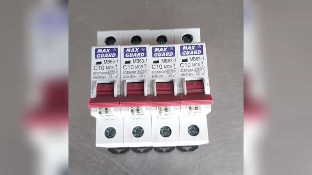 panduan pemilihan mcb (suis lampu) mengikut beban