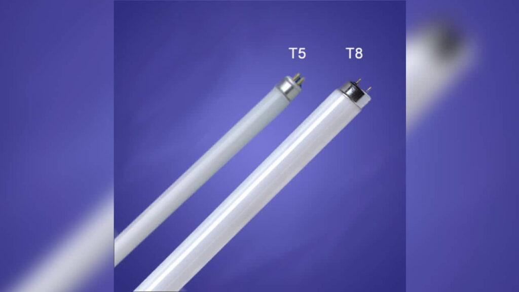 saiz fizikal lampu kalimantang t8 & t5