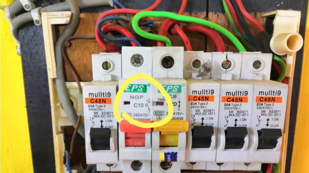 standard malaysia untuk saiz mcb kipas siling
